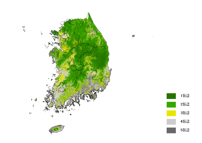 포도 재배 안전지대 전자지도 이미지